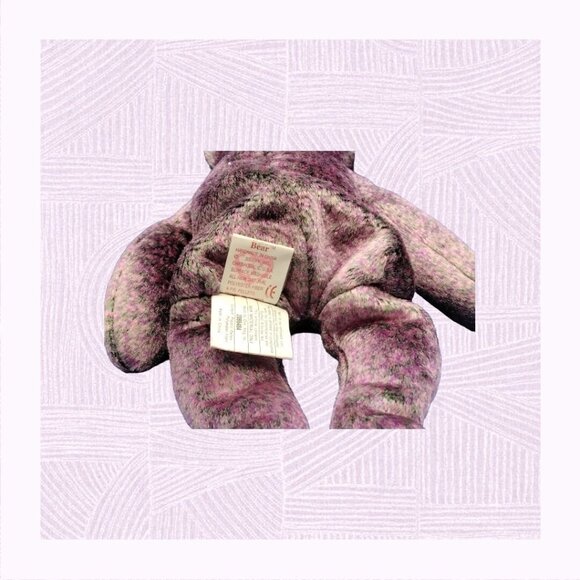 TY 2000 Millennium Bear Beanie Baby 8.5 Inch with Tush Tag But no Ear Tag - Picture 4 of 6